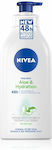 Nivea Aloe & Hydration 48h Hidratantă Loțiune de Regenerare cu Aloe Vera 625ml