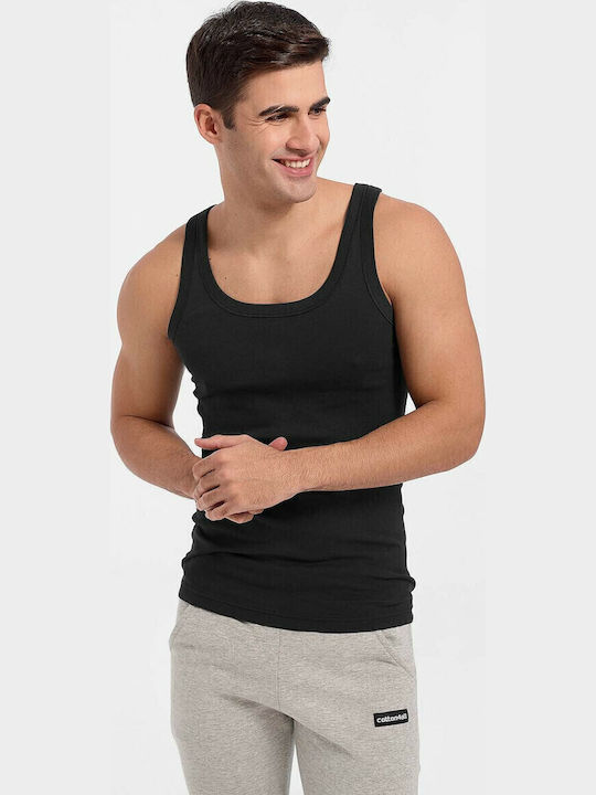 Giorgio Men's Undershirt Sleeveless in Black Color