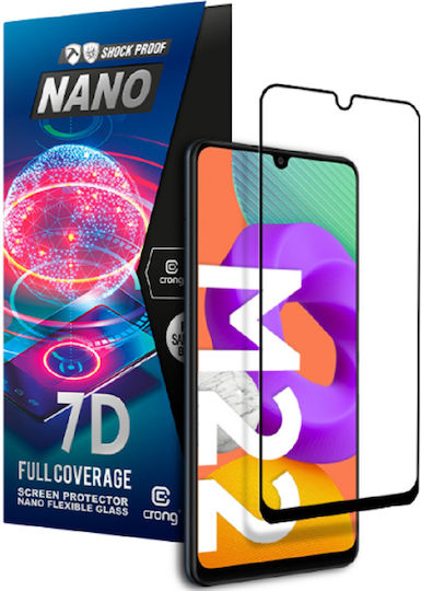 Crong 7D Nano Flexible 0.3mm Full Face Tempered Glass Black (Galaxy M22) CRG-7DNANO-SGM22