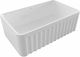 Bocchi Farmhouse 1602-300 Vessel Sink Porcelain W76xD46cm White Glossy