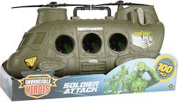 Invincible Heroes Soldier Attack Hubschrauber für 3+ Jahre alt+ Jahre