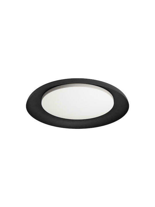 Eglo Penjamo Μοντέρνα Μεταλλική Πλαφονιέρα Οροφής με Ενσωματωμένο LED σε Μαύρο χρώμα 46.5cm