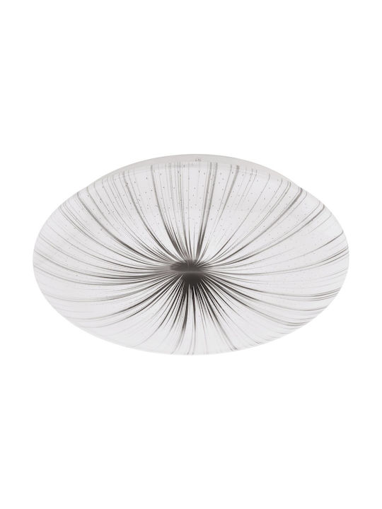 Eglo Nieves Μοντέρνα Πλαστική Πλαφονιέρα Οροφής με Ενσωματωμένο LED σε Λευκό χρώμα 31cm