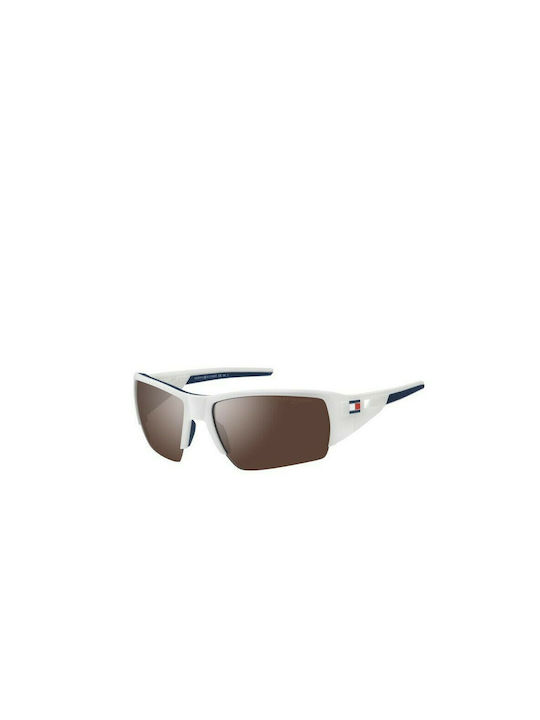 Tommy Hilfiger Мъжки Слънчеви очила с Бял Пластмасов Рамка 2047606HT6-9TI