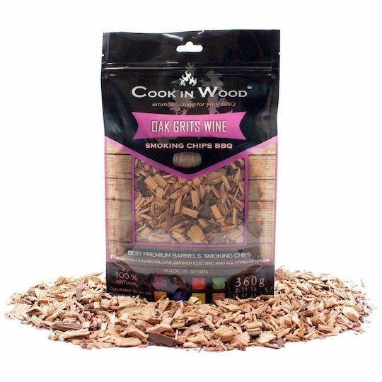 Cook in Wood Chips Ξύλου Räuchern für Grill mit Aroma Eiche 360gr 1Stück
