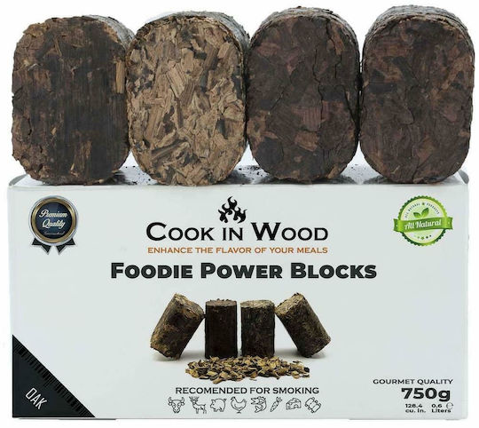 Cook in Wood Ξύλα Καπνίσματος για Ψησταριά με Άρωμα Βελανιδιάς 200gr 4τμχ