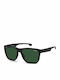 Carrera Unisex Sunglasses With Black Horn-Rimmed Frame And Grey Polarized Lens CARDUC 003/S 003UC