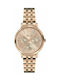 Slazenger Watch Chronograph with Pink Gold Metal Bracelet