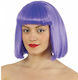 Carnival Wig Straight Purple with Fringe