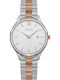 Obaku Vibe Lille Mistyrose Γυναικείο Ρολόι 37mm Μπαταρίας με Μεταλλικό Μπρασελέ Ασημί/Ροζ χρυσό