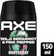 Axe Wild Fresh Bergamot & Pink Pepper Non Stop Fresh Deodorant 48h als Spray 150ml