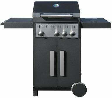 Gas Grill with 3 Burners 7.5kW and Side Hob