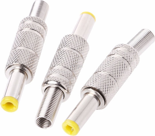 Muzik Stecker DC männlich Silber (XS-P002)