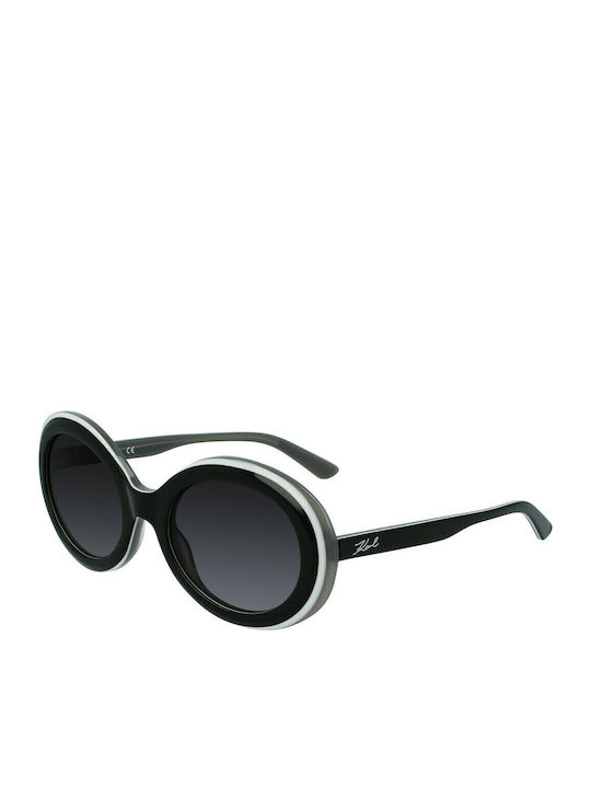 Karl Lagerfeld Women's Sunglasses with Black Plastic Frame and Black Lens KL6058S-092