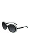 Karl Lagerfeld Women's Sunglasses with Black Plastic Frame and Black Lens KL6058S-092