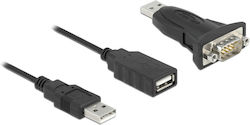 DeLock Καλώδιο USB-A σε RS232 9-pin male 0.8m
