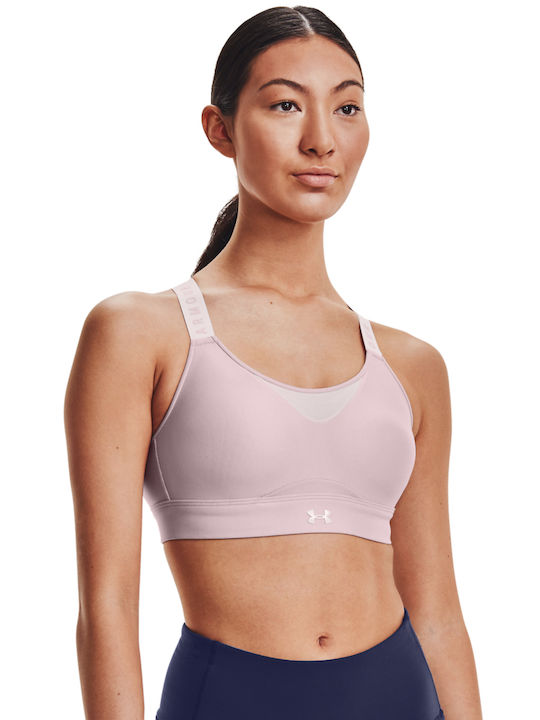 Under Armour Infinity High Women's Sports Bra without Padding Beige