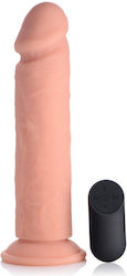 Curve Toys Vibrating Remote Control Silicone Dildo Flesh Curve Toys Vibrating Remote Control Silicone Dildo Flesh