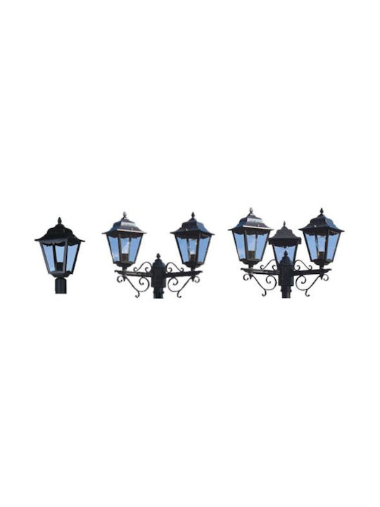 Elvhx Elvhx Outdoor Floor Lamp Post with Warm White Light Black