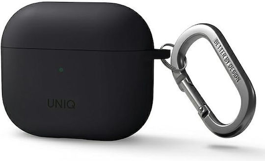 Uniq Nexo Θήκη Σιλικόνης με Γάντζο σε Γκρι χρώμα για Apple AirPods 3