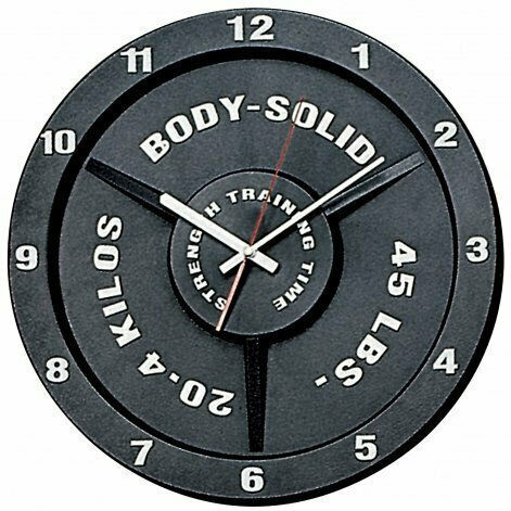 Body-Solid Ρολόι Τοίχου Πλαστικό Γκρι Ø36.8cm