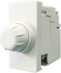 Geyer Recessed Simple Front Dimmer Switch Rotary 400W White