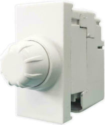 Geyer Recessed Simple Front Dimmer Switch Rotary 180W White