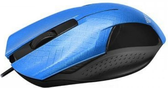 Weibo FC-145 Wired Ergonomic Mouse Blue