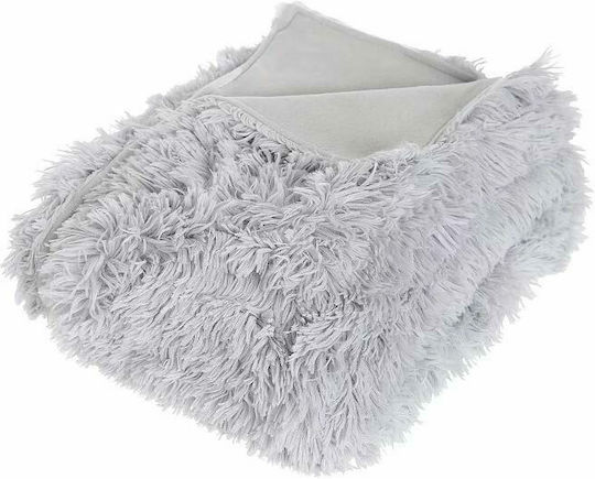 Atmosphera Ριχτάρι Πολυθρόνας Fleece 120x160εκ. Γκρί