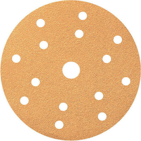 Smirdex 820 Yellow Line Orbital Sander Sanding Sheet K320 with 15 Holes 150x150mm