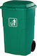 Cisne Plastic Wheeled Waste Bin 240lt Green