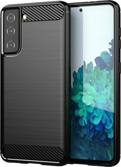 Forcell Carbon Back Cover Silicon Negru (Galaxy S22 5G)