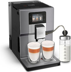 Krups Intuition Preference+ EA875E10 Αυτόματη Μηχανή Espresso 1450W Πίεσης 15bar με Μύλο Άλεσης Ασημί