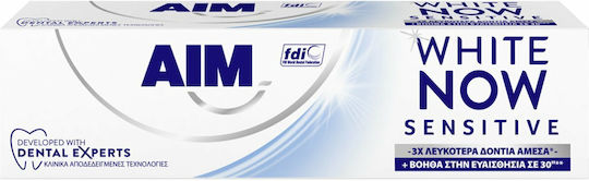 AIM White Now Sensitive Pastă de dinți pentru Dinți sensibili și Albire 75ml
