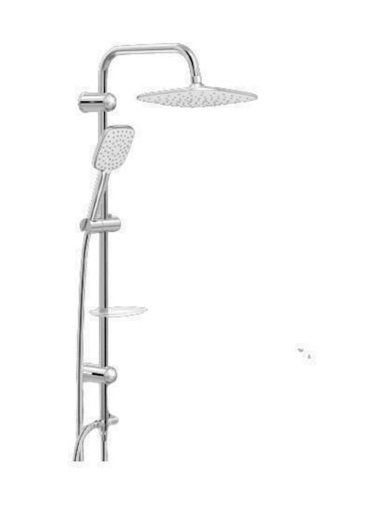 DuscheLine Hilux Shower Column without Mixer 95cm Silver