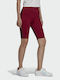 Adidas Adicolor Classics Primeblue Women's Legging Shorts High Waisted Burgundy