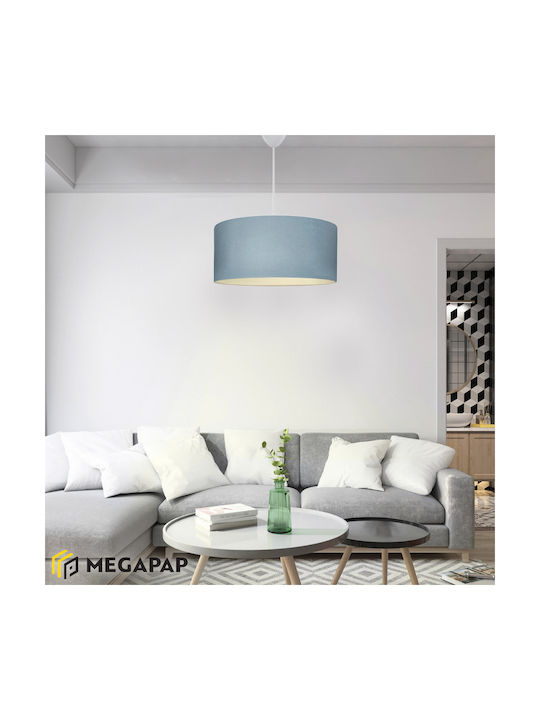 Megapap Monahan Pendant Light Blue with Socket E27 38x20x70cm