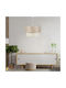 Megapap Whitehouse Pendant Light Gold-Beige with Socket E27 30x20x55cm