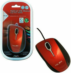 Nilox NX800 Wired Mini Mouse Red