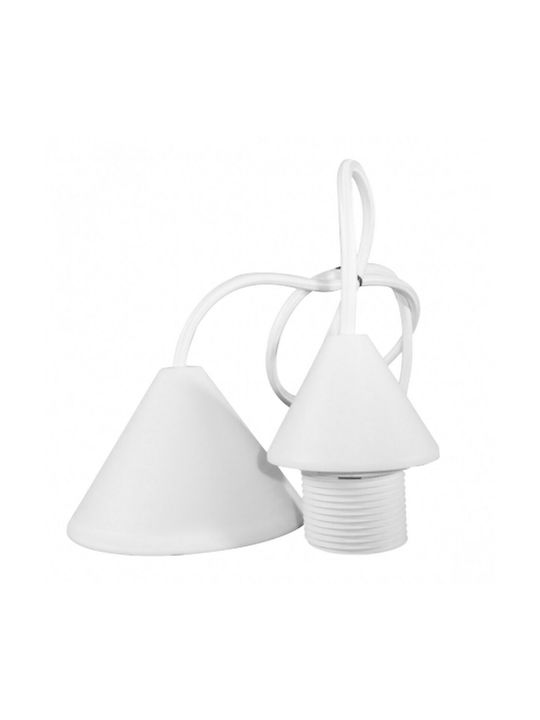 Elvhx Pendant Light Suspension for Socket E27 White