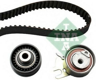 INA Set of Car Engine Belt for Peugeot 307 / 308 / 407 / 508 Fiat Scudo / Ulysse Citroen C4 / C5 / C8 / Jumpy Volvo S40 / S80 / V50 / V70 Ford C-Max / Focus / Mondeo Lancia Phedra