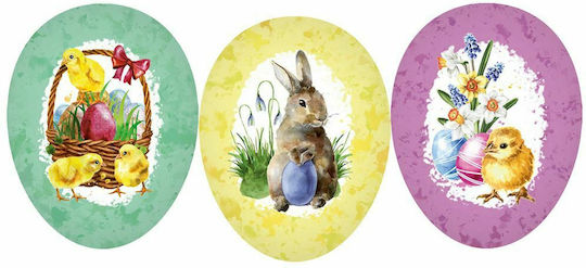 JK Home Decoration Osterdekorationen & Ornamente Oster Ei Papier Set 3Stücke (Verschiedene Designs oder Farben)