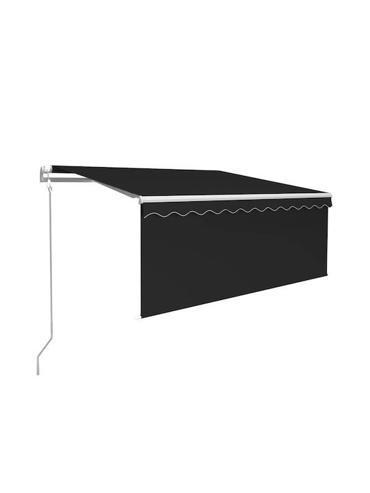 vidaXL Terrace Wall Tent Charcoal 3x2.5cm