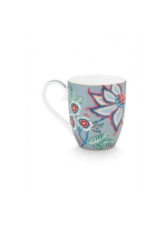 PiP Studio Flower Festival Κούπα από Πορσελάνη Μπλε 350ml