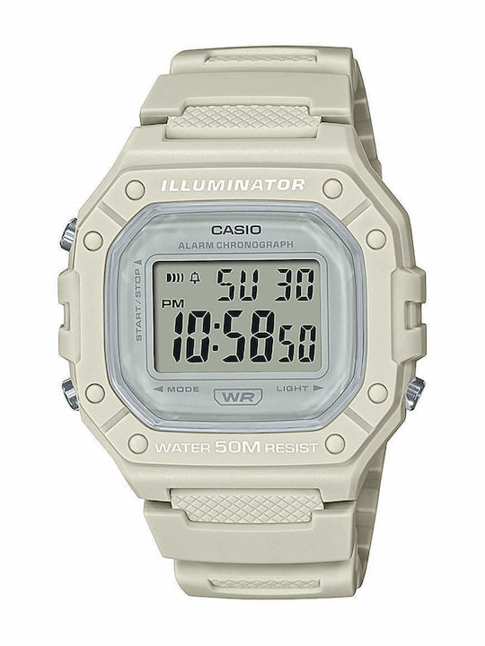 Casio Ρολόι Μπαταρίας με Καουτσούκ Λουράκι