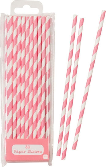Talking Tables Mix Straw Pink Paper Straws Large 30 Pieces