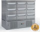 Inox Dobros Ψυγείο Θάλαμος Ψαριών Υ110xΠ135xΒ70cm PSM.13570.9SIR.PSAR