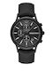 Emporio Armani Renato Ανδρικό Ρολόι 43mm Χρονογράφος Μπαταρίας με Μαύρο Καουτσούκ Λουράκι