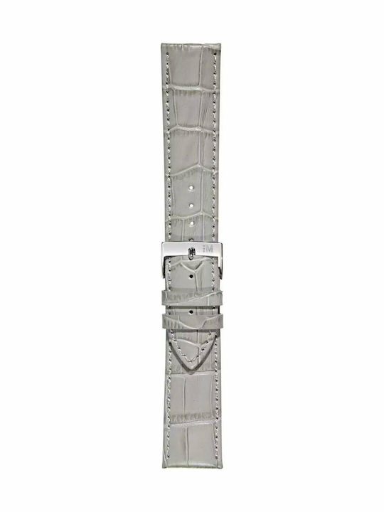 Morellato Bolle Leather Strap Gray 18mm