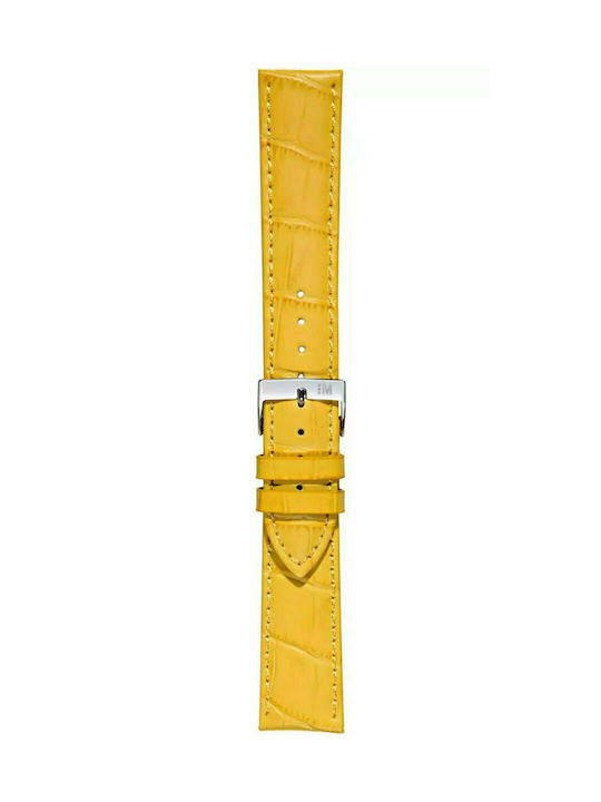 Morellato Bolle Δερμάτινο Λουράκι Κίτρινο 24mm